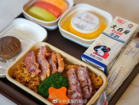 C919飞机上有五福临门主题餐：内含上海特产大白兔牛奶！