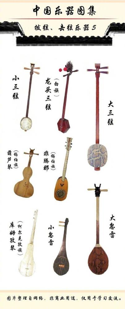 中国乐器图片和名称